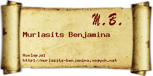 Murlasits Benjamina névjegykártya
